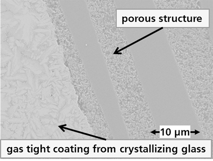 Oxidischer CMC mit gasdichter Beschichtung