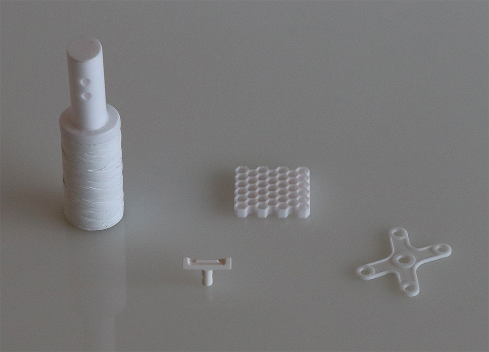 3d printed components for high temperature processes