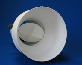 Hot-air flap made of oxidic CMC