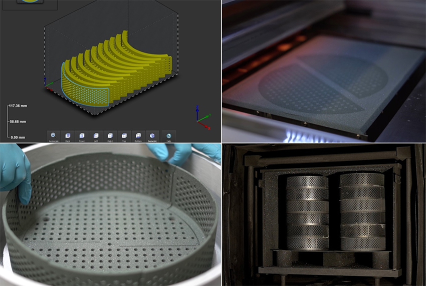 Manufacture of firing baskets from SiSiC