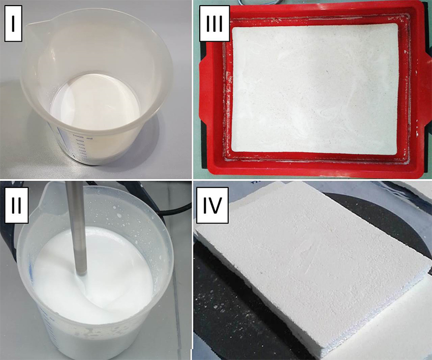 Mechanical direct foaming process