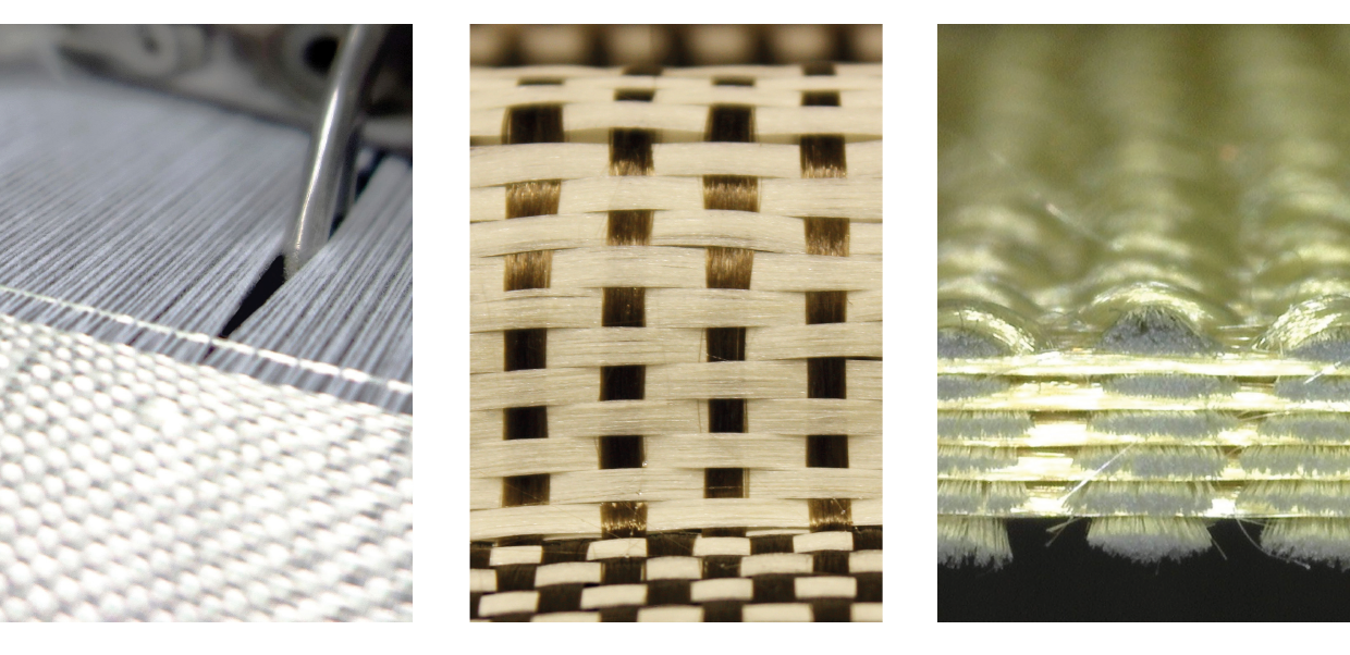 Fabric with Nextel™ oxide ceramic reinforcement fibres