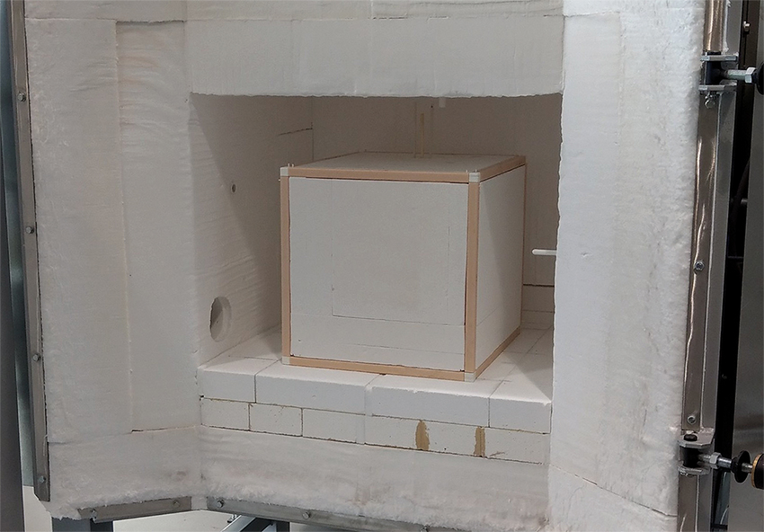 Autonomous sensor module from the EnerTHERM project tested in a gas-fired furnace at the HTL