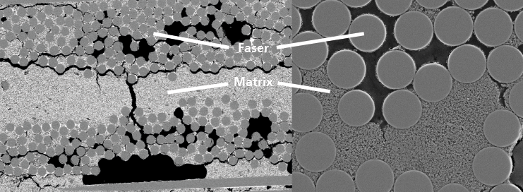 Microstructure images of O-CMC materials